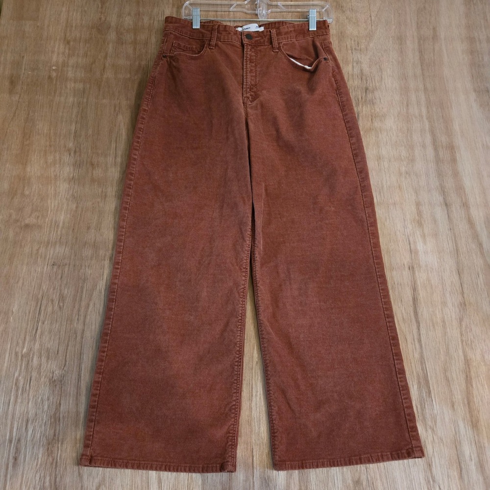Extra High Rise Wide Leg Corduroy Pants Size 12 Copper Boho Festival Cottagecore
